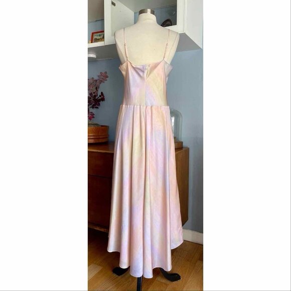 Vince Rainbow Wash Cami Midi Slip Dress Size L $345 - Picture 6 of 11